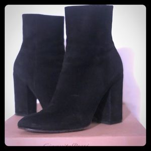 Used Black Suede Booties